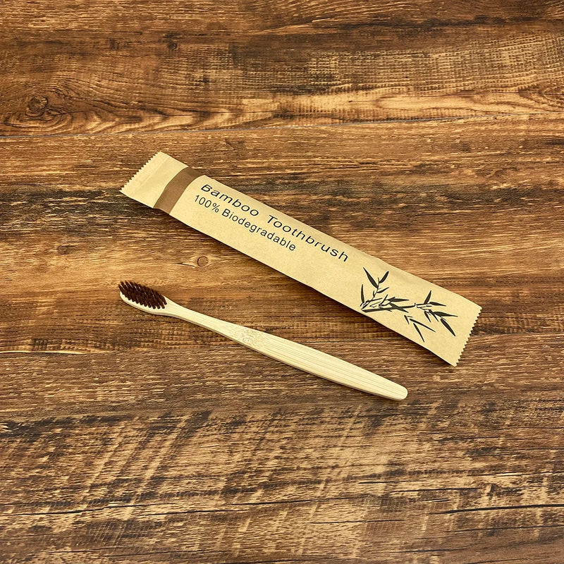 Escovas de dentes de bambu portátil