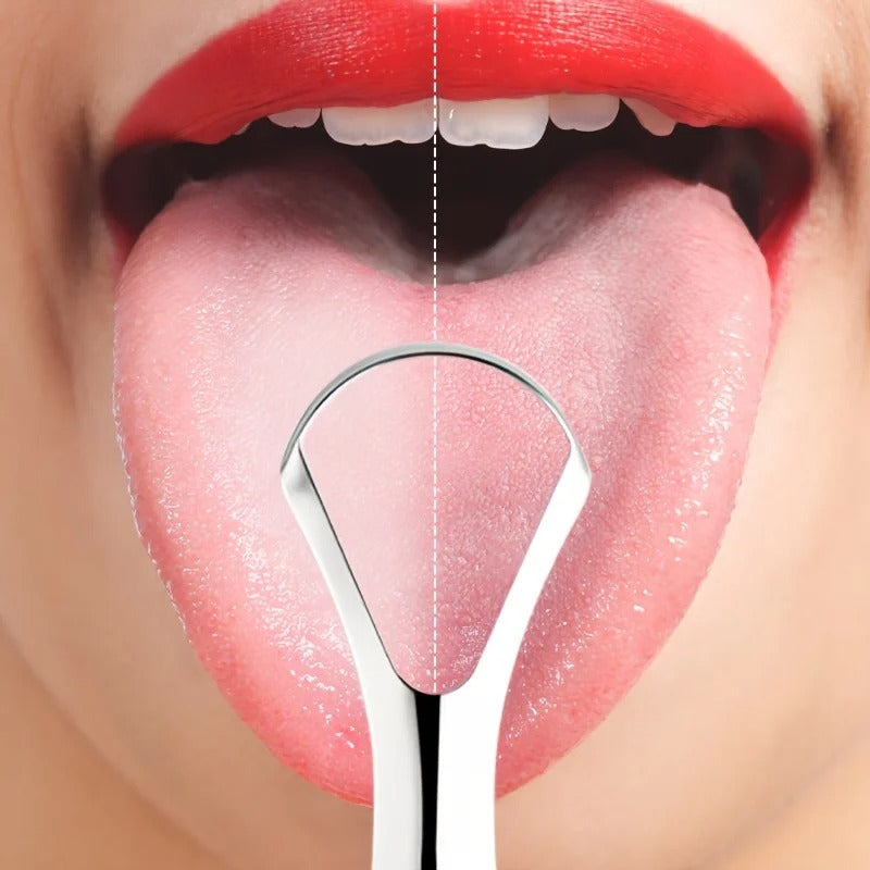 Raspador de língua de aço inoxidável