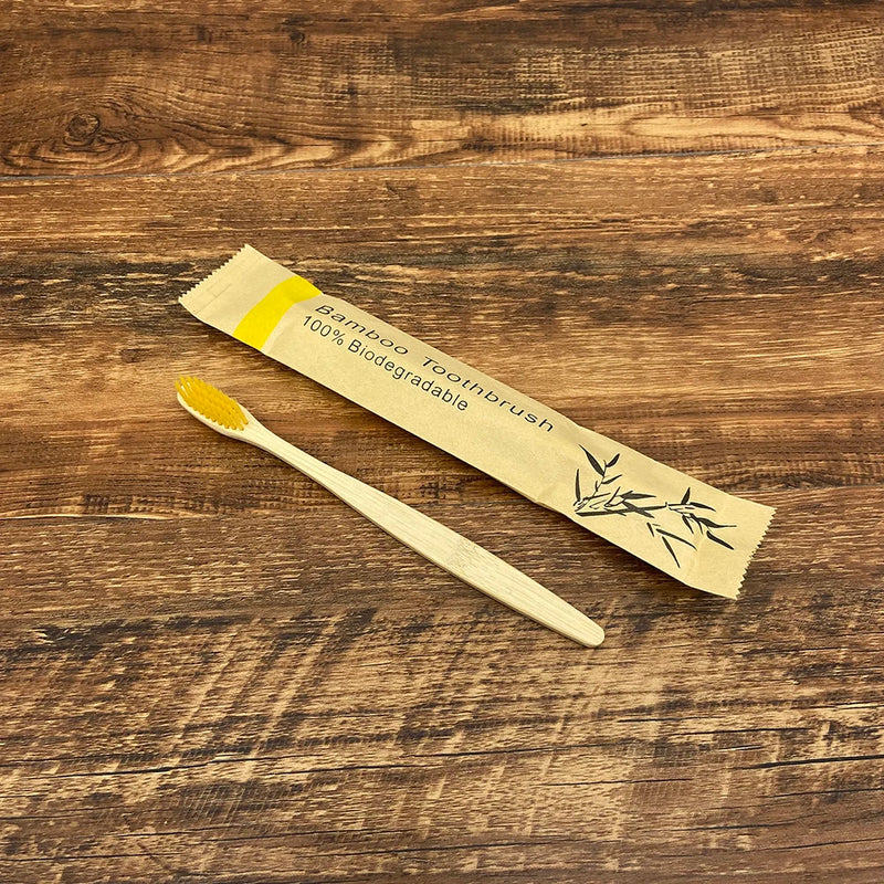Escovas de dentes de bambu portátil